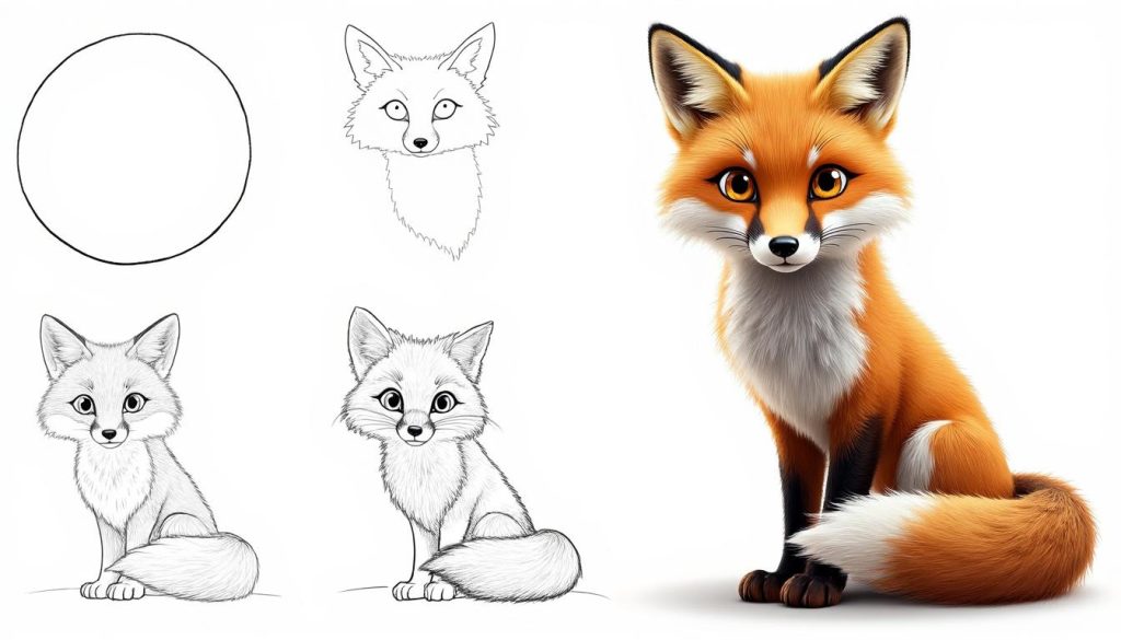 apprenez à dessiner un renard facilement grâce à ce guide simple et adapté aux débutants. suivez des étapes claires pour créer votre propre dessin de renard en un rien de temps.
