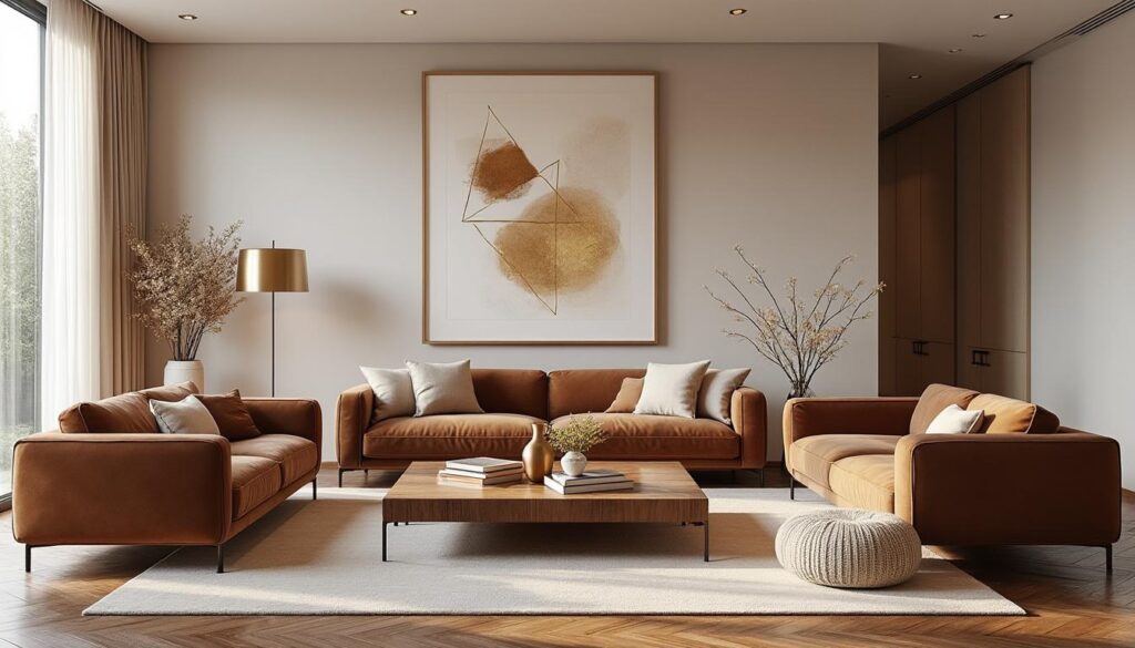 découvrez comment intégrer la couleur marron glacé avec élégance dans votre décoration intérieure pour un style chaleureux et raffiné.