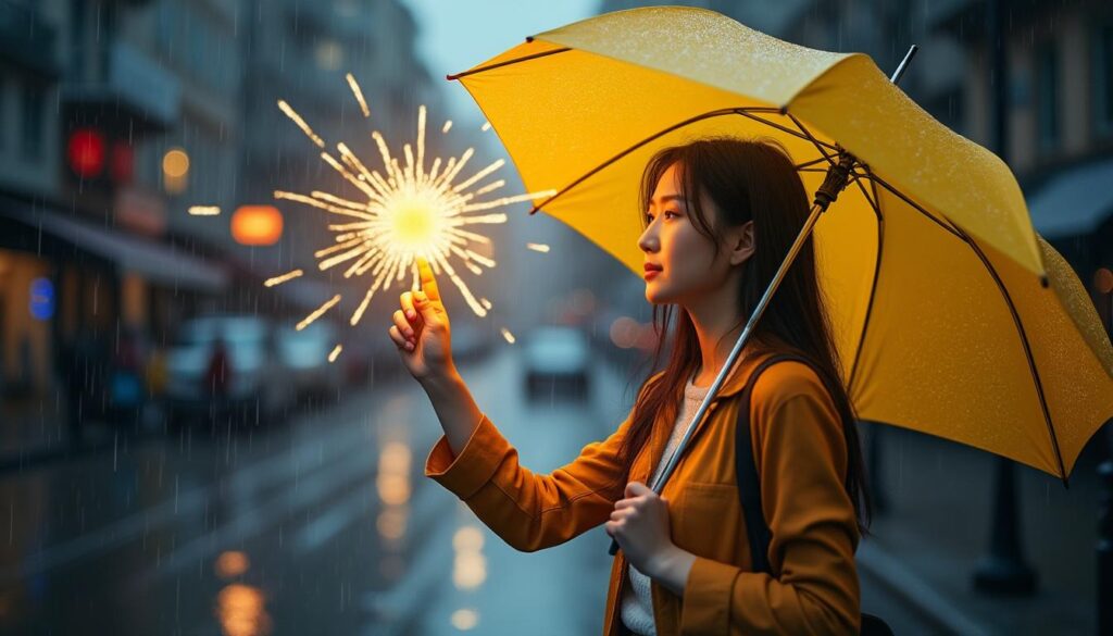découvrez le symbolisme profond de "elle viendra un jour de pluie dessiner le soleil" et laissez-vous porter par un message d'espoir et de renouveau.