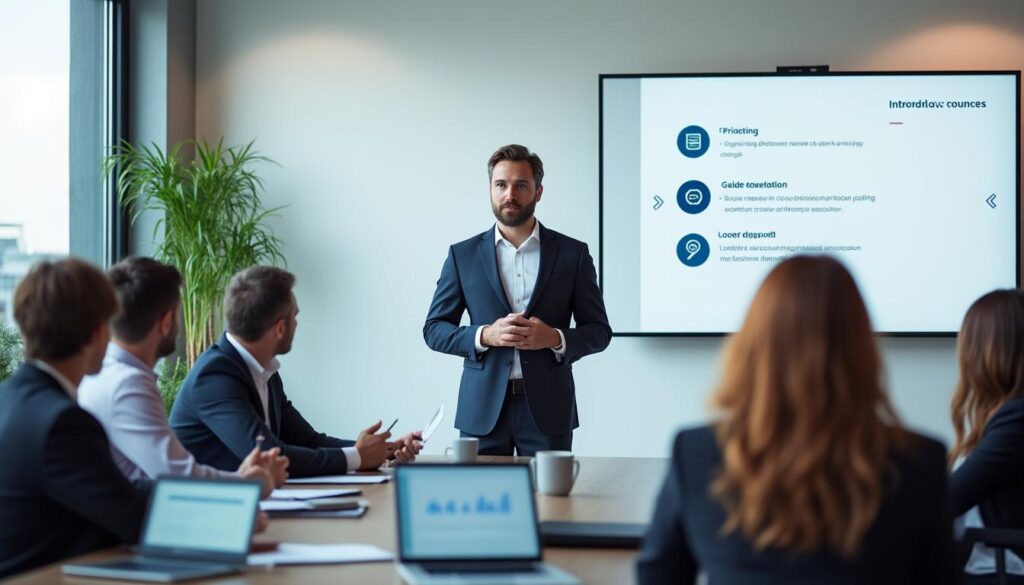 découvrez comment réussir une présentation efficace en utilisant des bullet points clairs et impactants pour captiver votre audience et structurer vos idées.
